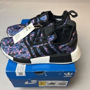 Adidas NMD_R1 J Camo Size US Y5 1/2 Camo Blue & Pink NIB